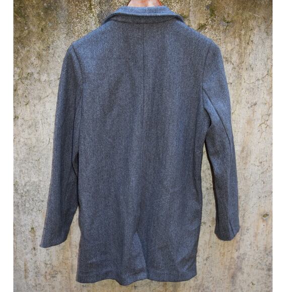 Banana Republic Charcoal Gray Wool Blend Coat Jacket Men’s Size M - Picture 4 of 4